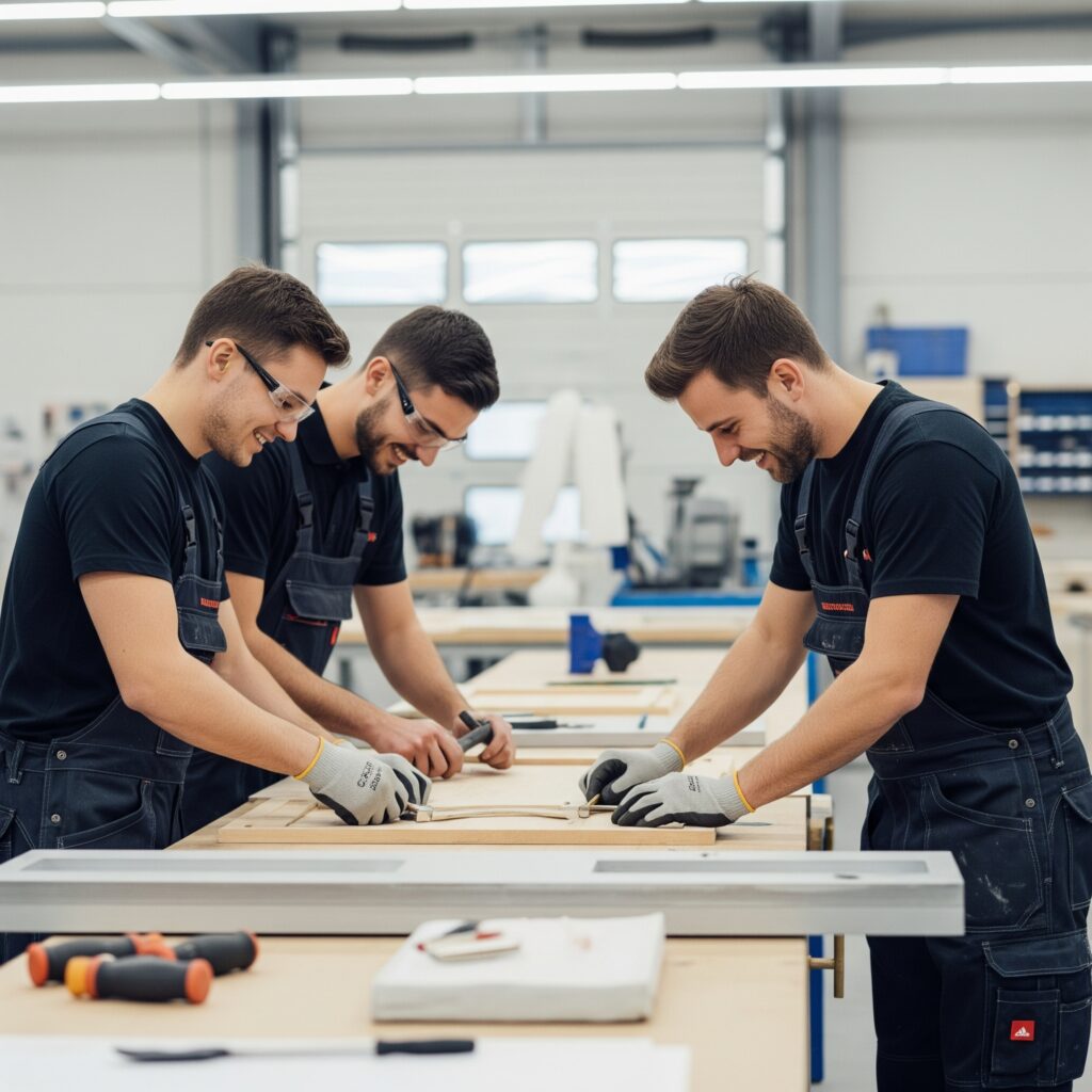 Mitarbeiter finden Handwerker